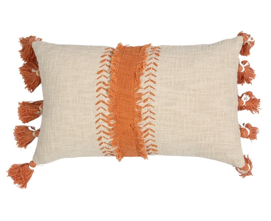 Orange Skinny Cushion Cover | Neith Textiles